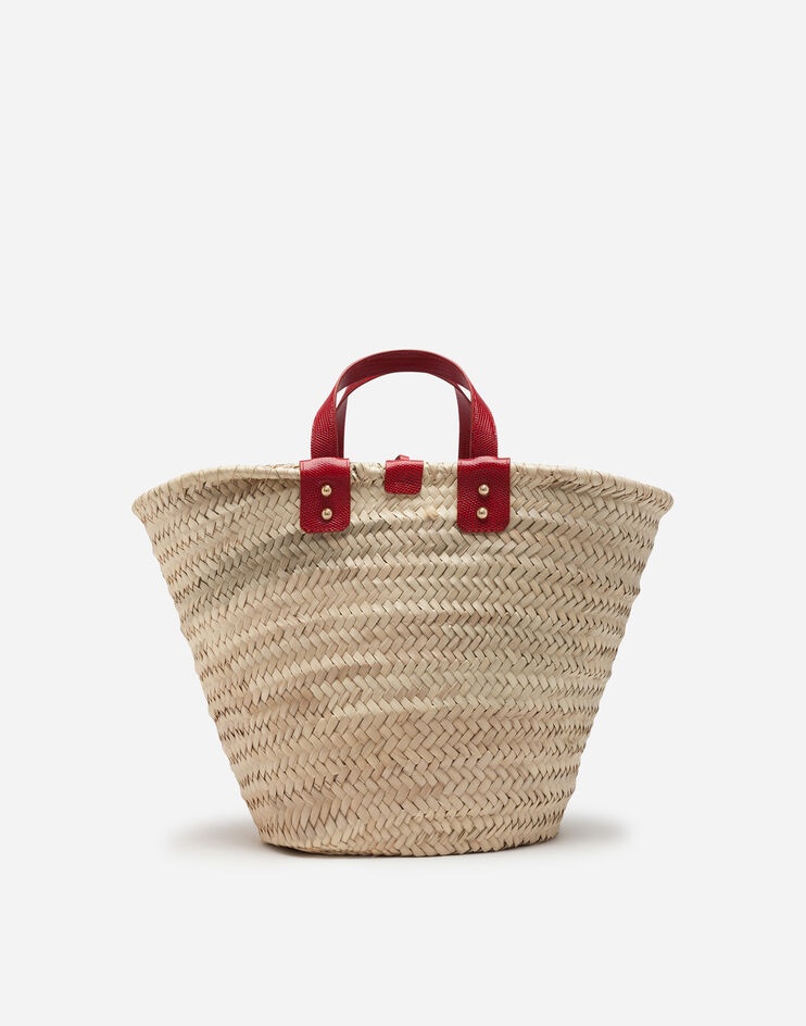 Kendra coffa bag in straw with thread embroidery - 3