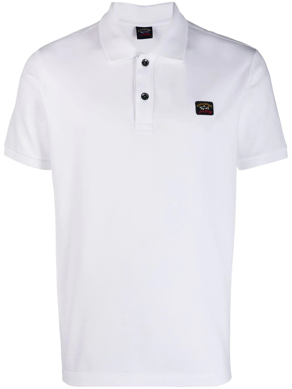 polo shirt with logo patch - 1