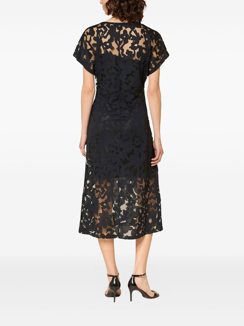 BOSS floral gathered dress outlook