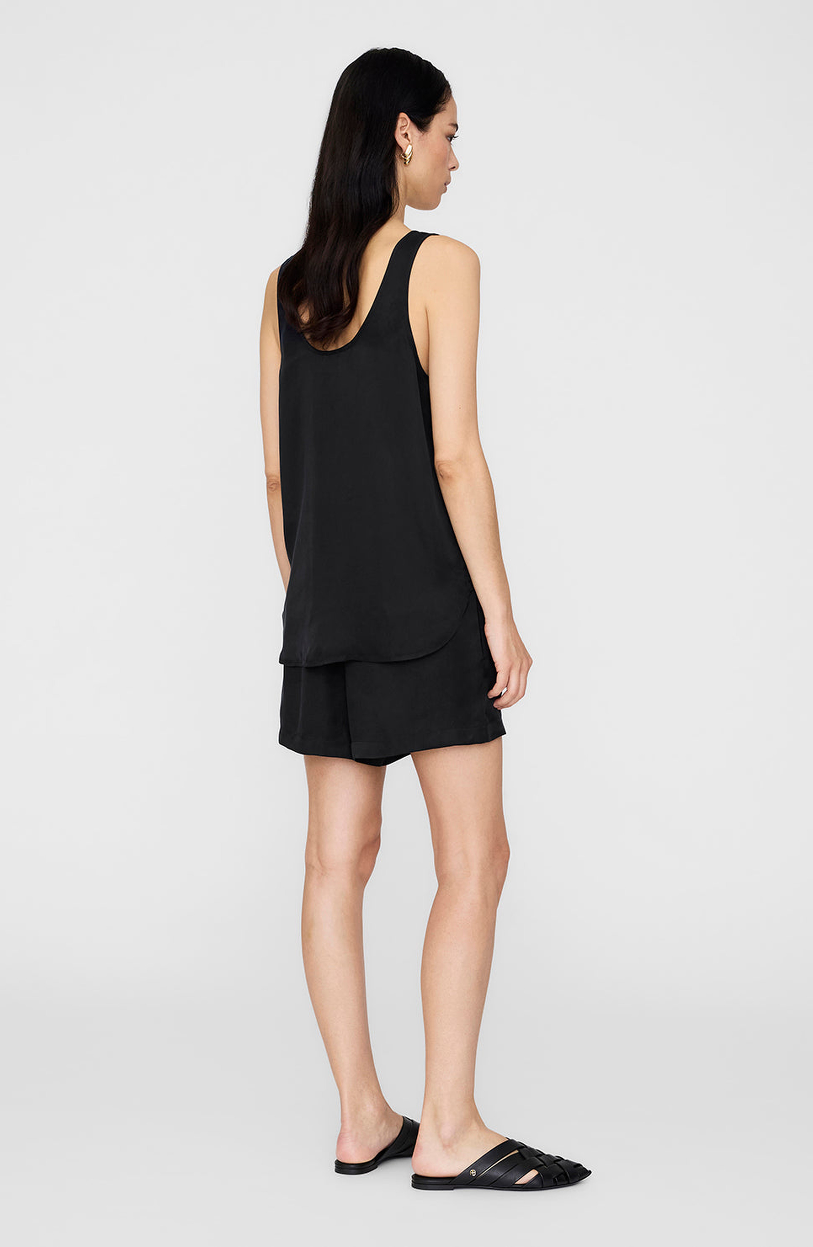 ANINE BING Evy Top in Washed Black at Nordstrom - 2
