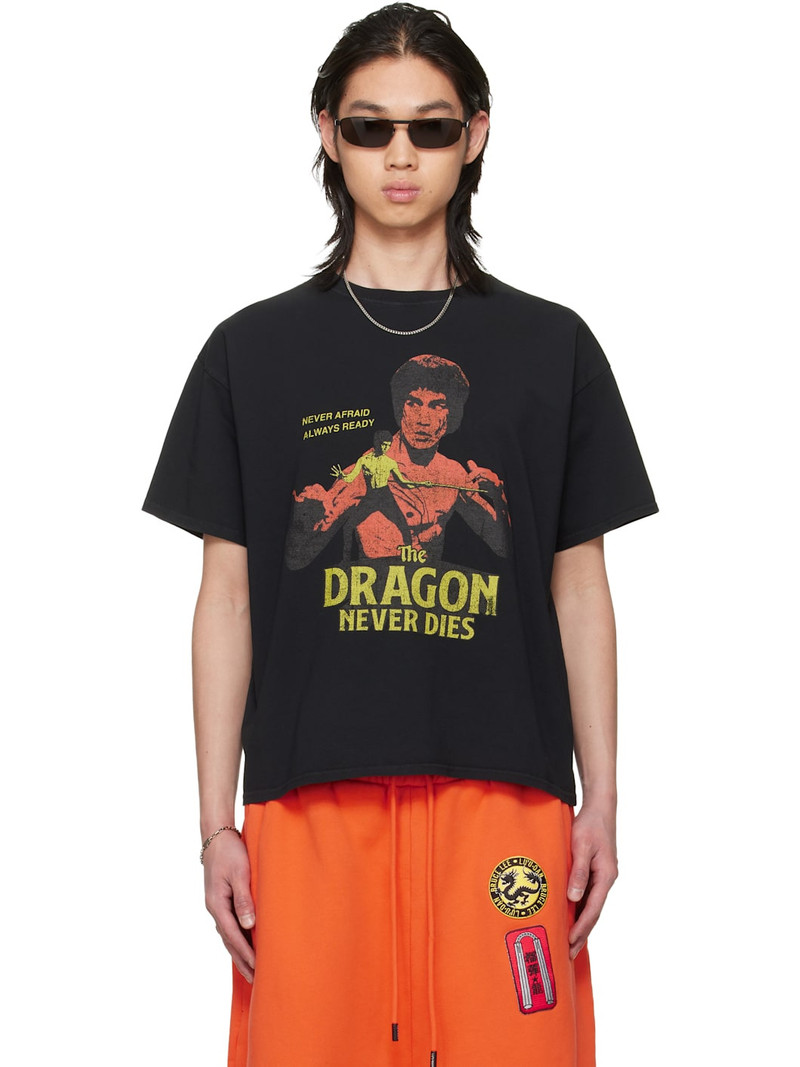 BRUCE LEE x LỰU ĐẠN Black Athletic T-shirt 1