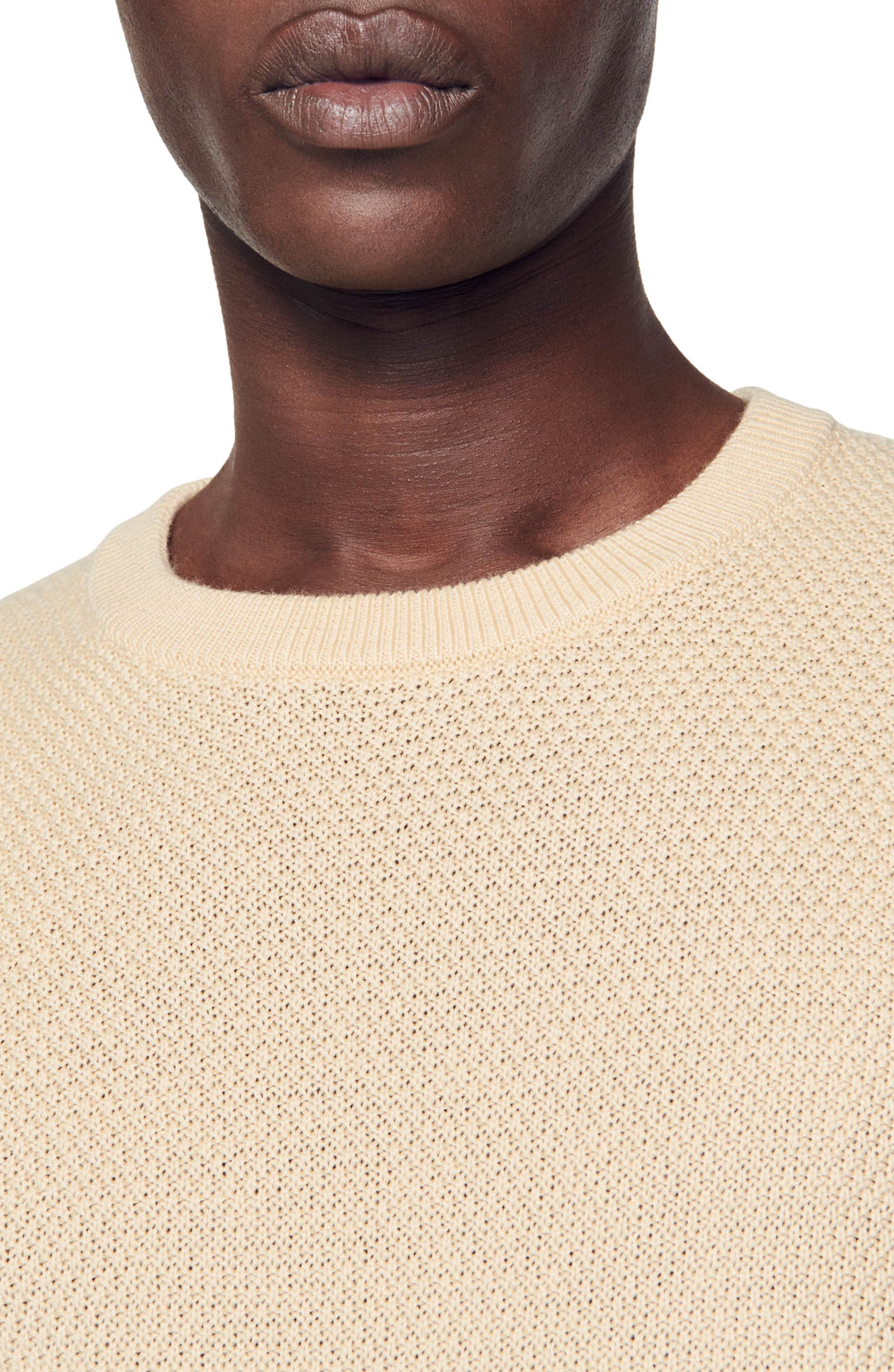 SANDRO Wool sweater in Off White /Mastic at Nordstrom - 4