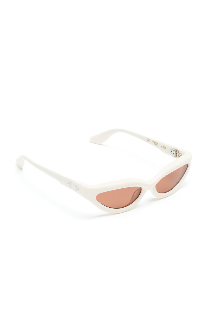 PORT TANGER Fanna Cay-Eye Acetate Sunglasses white outlook