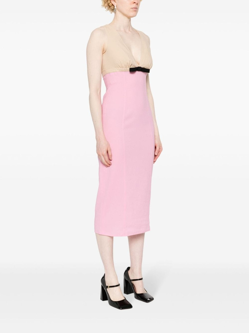 two-tone midi dress 3