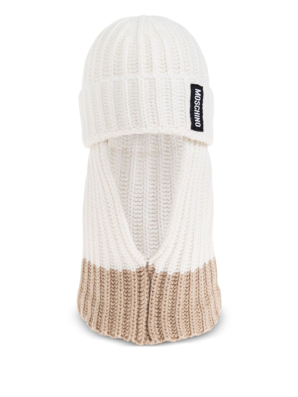ribbed-knit balaclava - 1