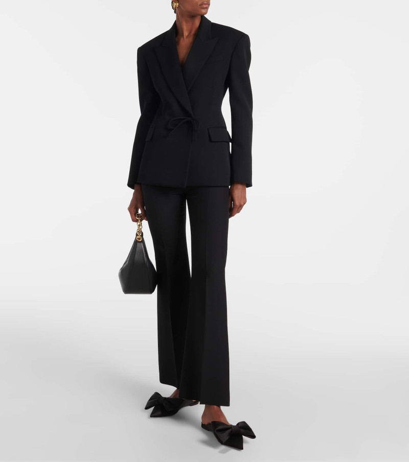 Valentino Un Château Bow Mule satin ballet flats outlook