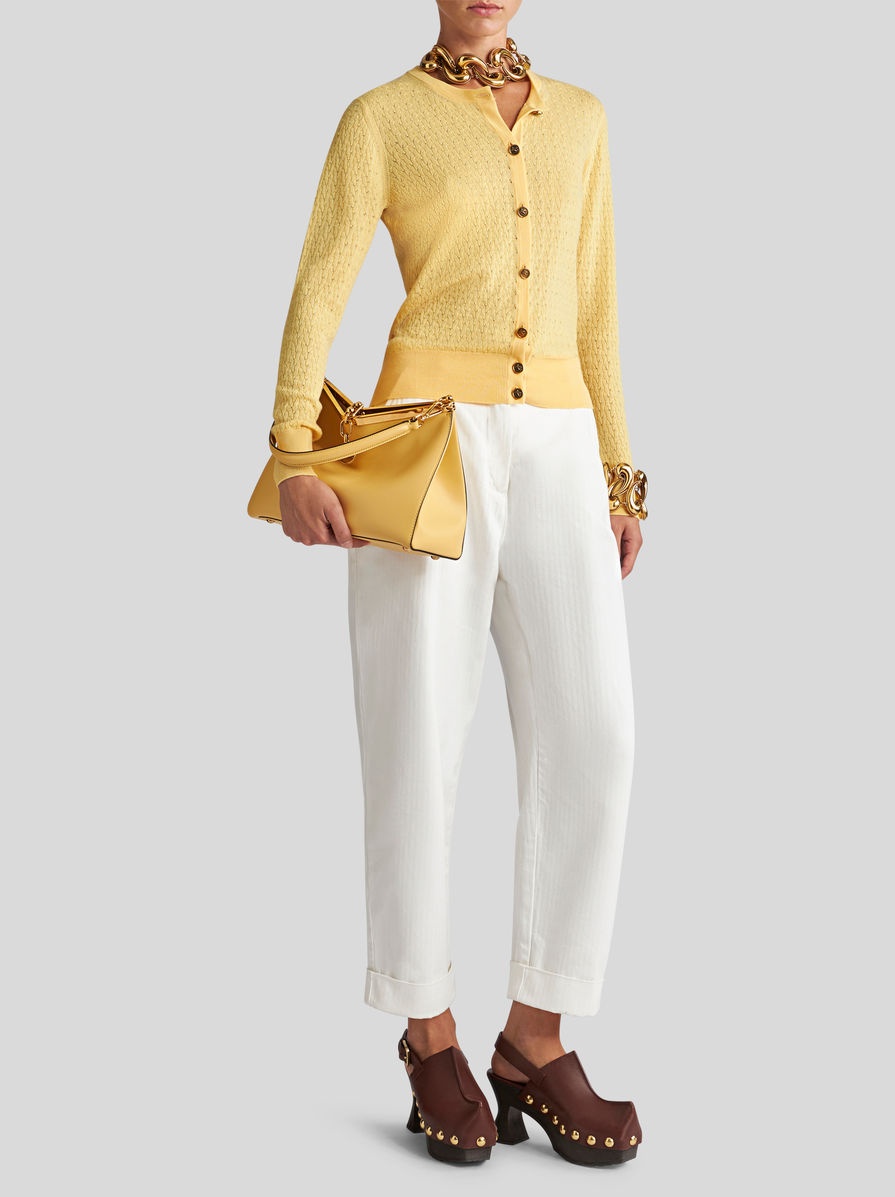 CABLE-KNIT WOOL CARDIGAN - 4