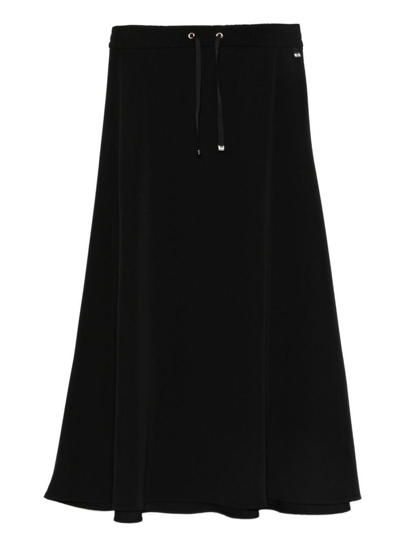 drawstring flared midi skirt 1