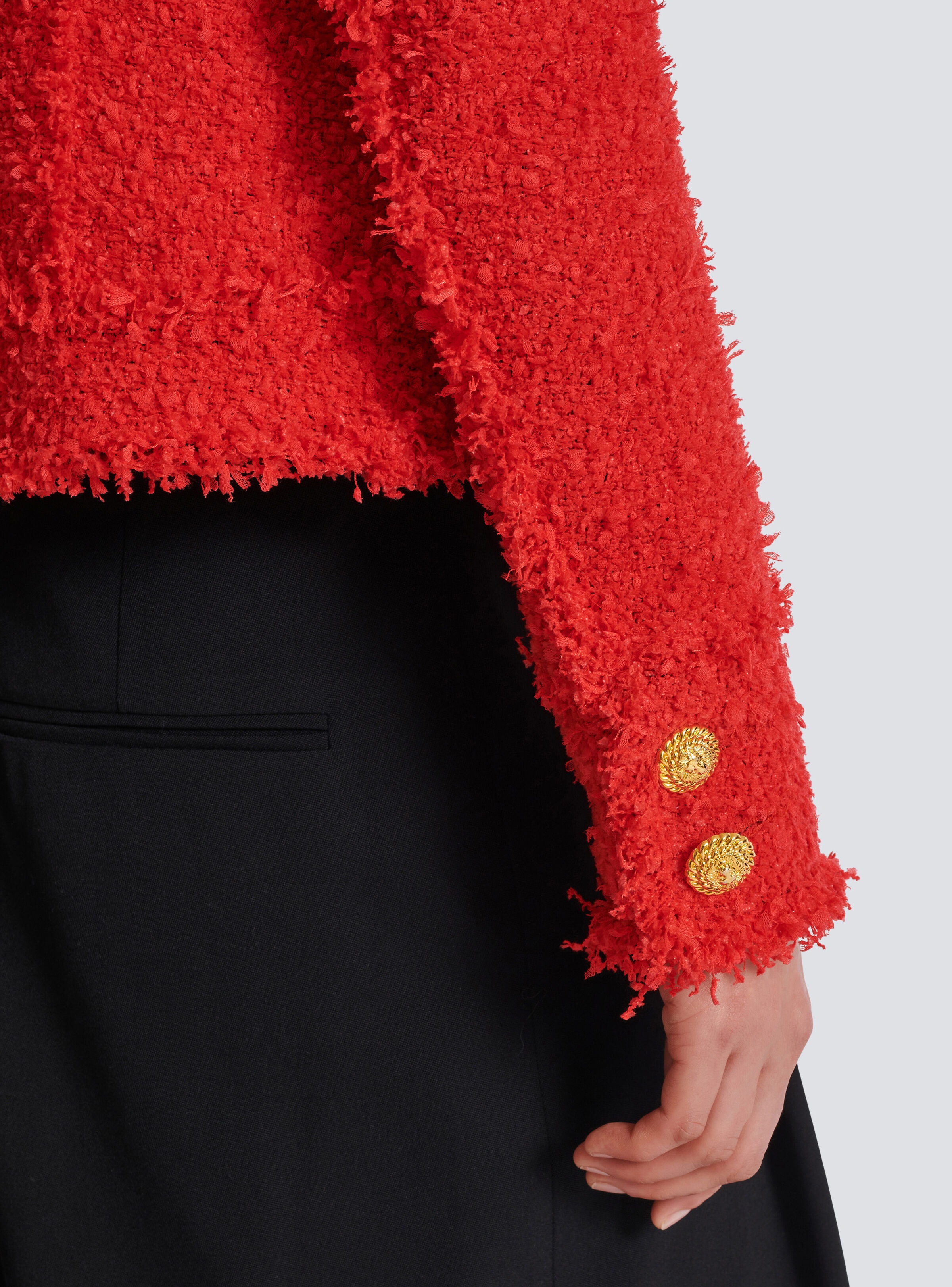 Cropped tweed jacket - 6