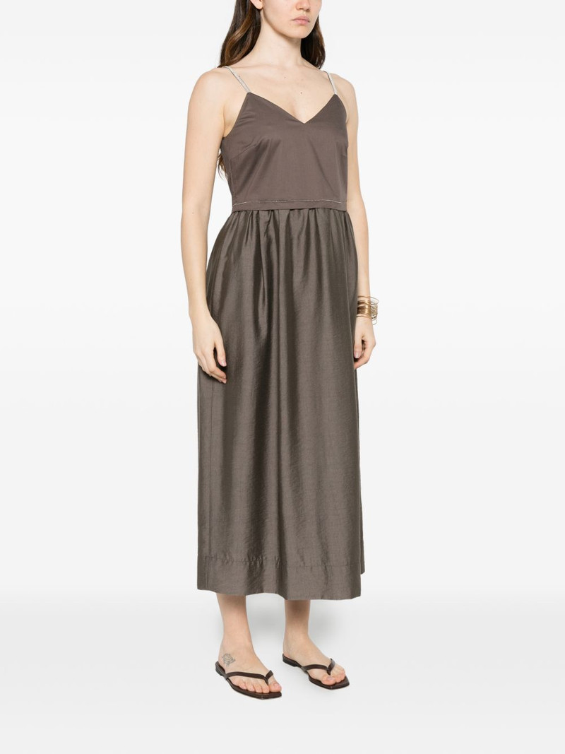 monili-chain sleeveless midi dress 3