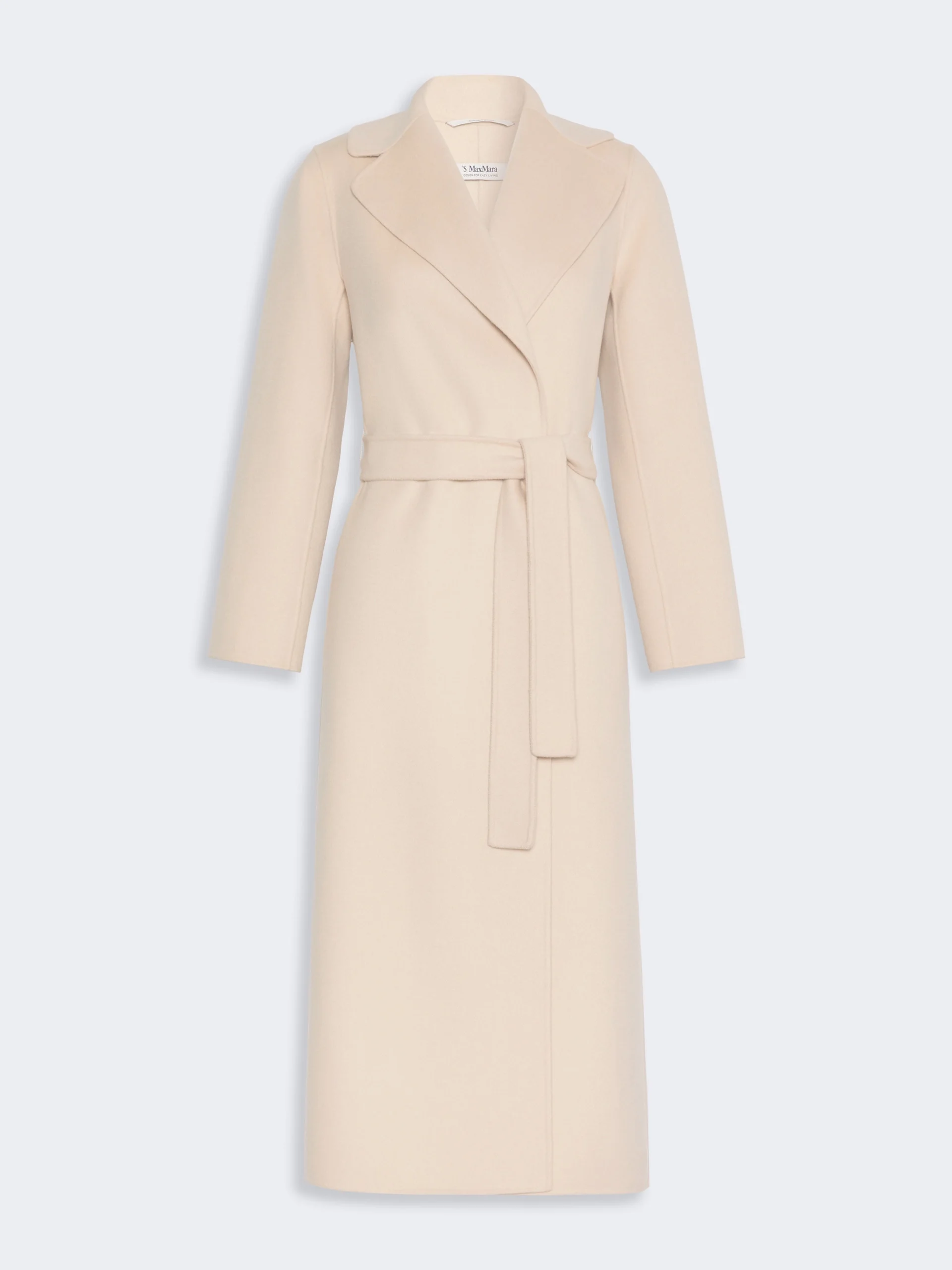 POLDO Wool broadcloth robe coat - ALBINO - 1
