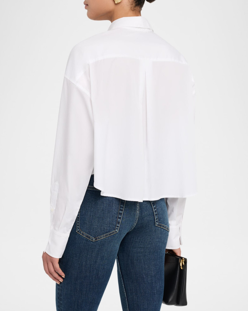 Marin Cropped Cotton Shirt 3