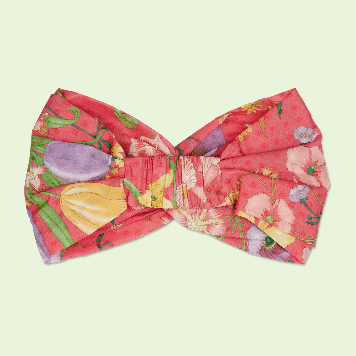 Flora print silk headband - 4