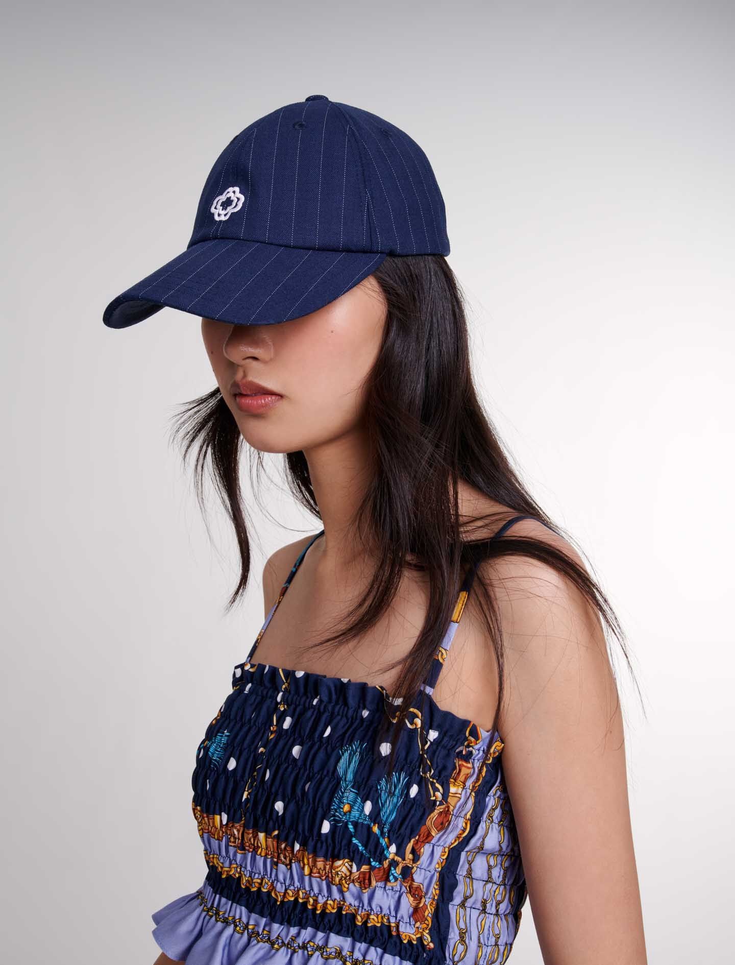 Striped cotton cap - 7