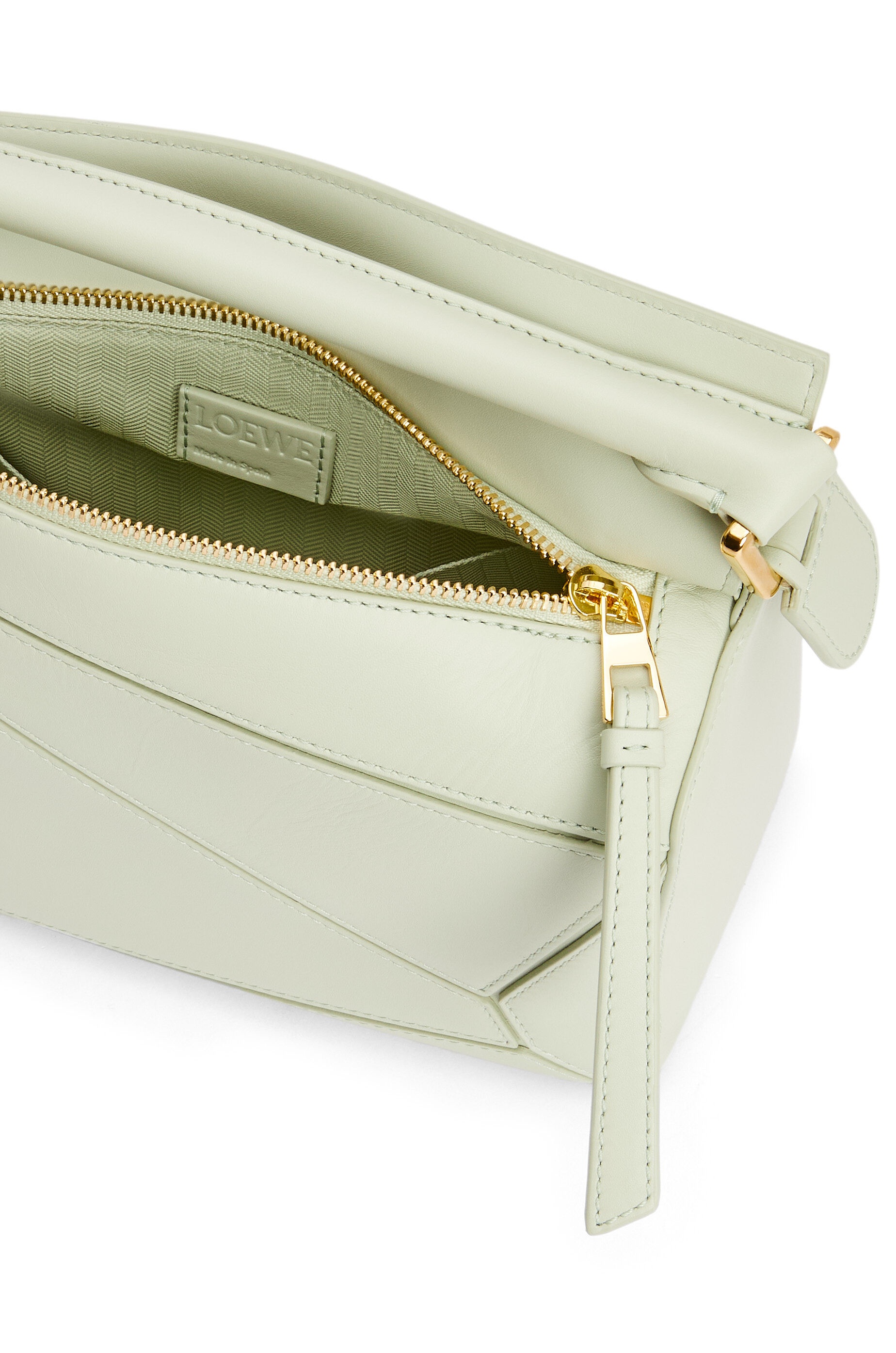 Small Puzzle bag in satin calfskin - 7