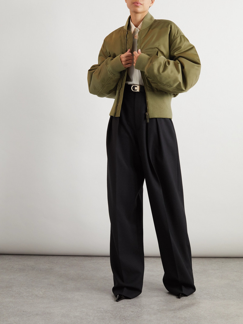 SAINT LAURENT Shell Bomber Jacket outlook