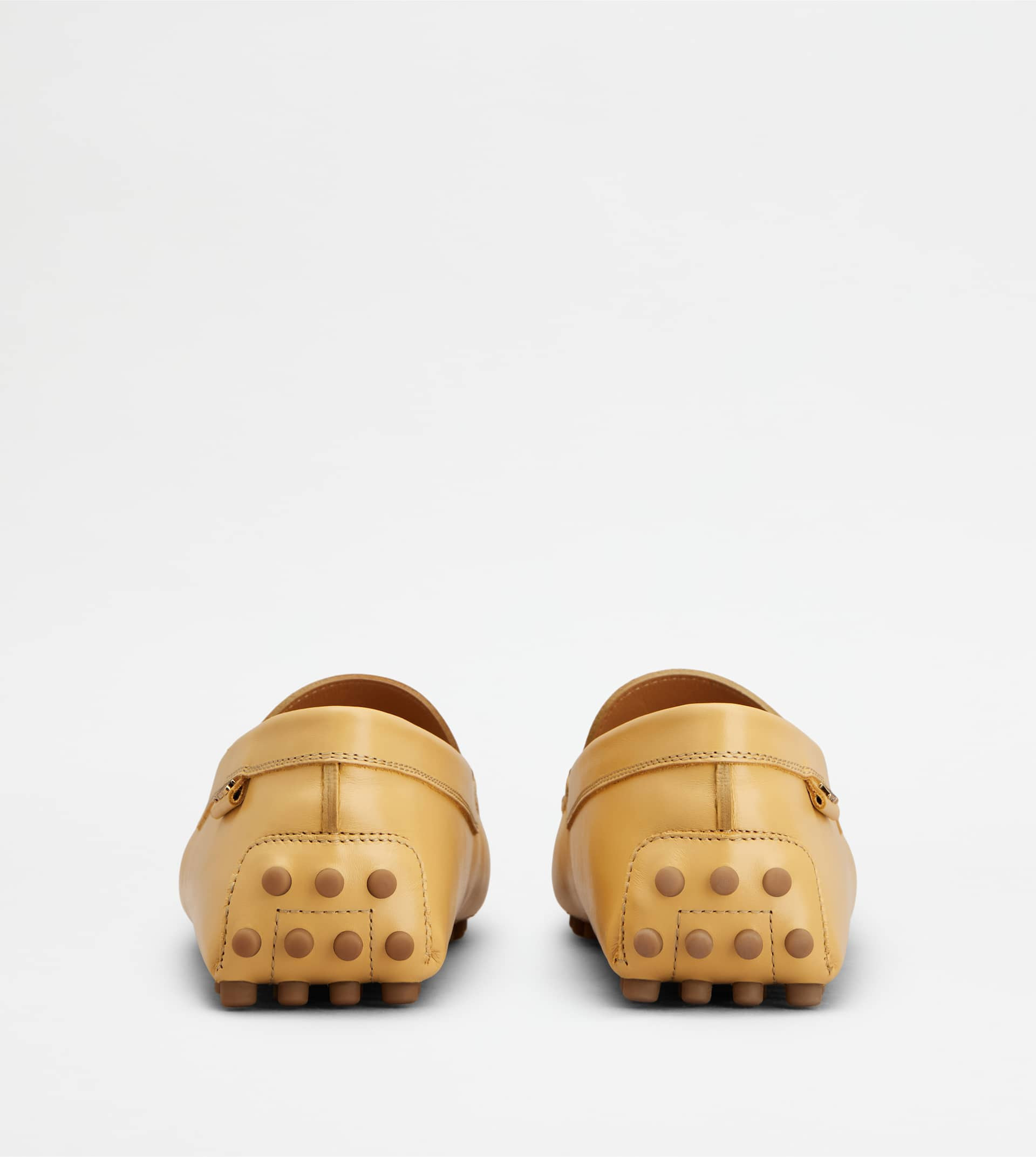 GOMMINO DRIVING SHOES IN LEATHER - YELLOW - 3