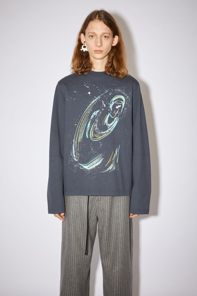 Acne Studios Black hole t-shirt - Faded black outlook