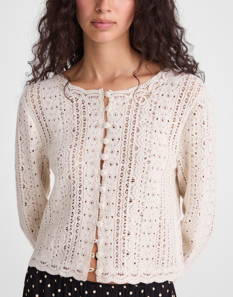 Open-Knit Lace Cardigan 6