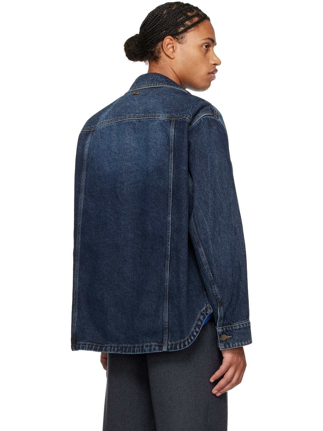 Blue Outer Denim Overshirt - 3