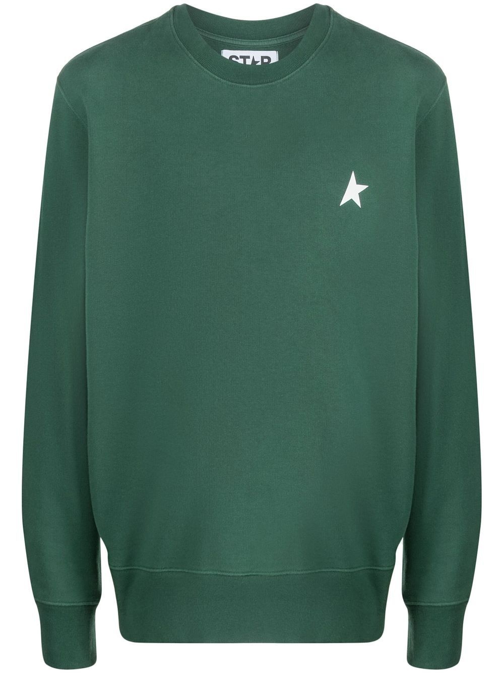 logo-print cotton sweatshirt - 1