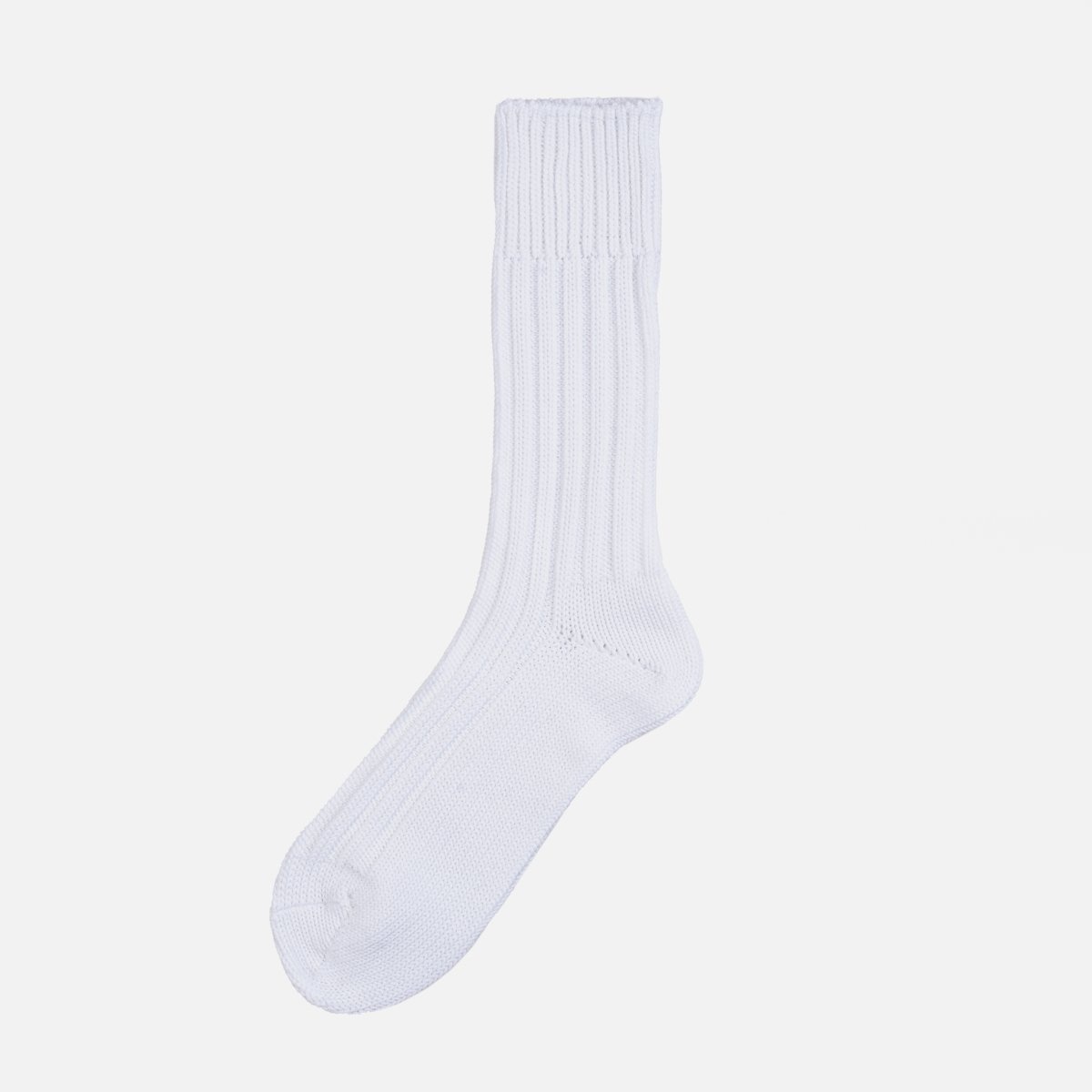 DEC-CAS-WHT Decka Cased Heavyweight Plain Socks - White - 3