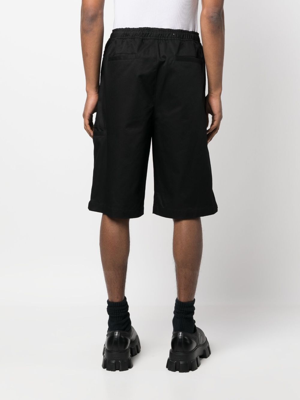 logo-embellished cotton shorts - 4