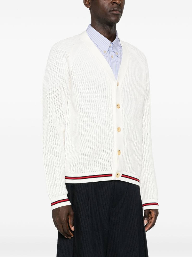 Sylvie Web-stripe cardigan 3