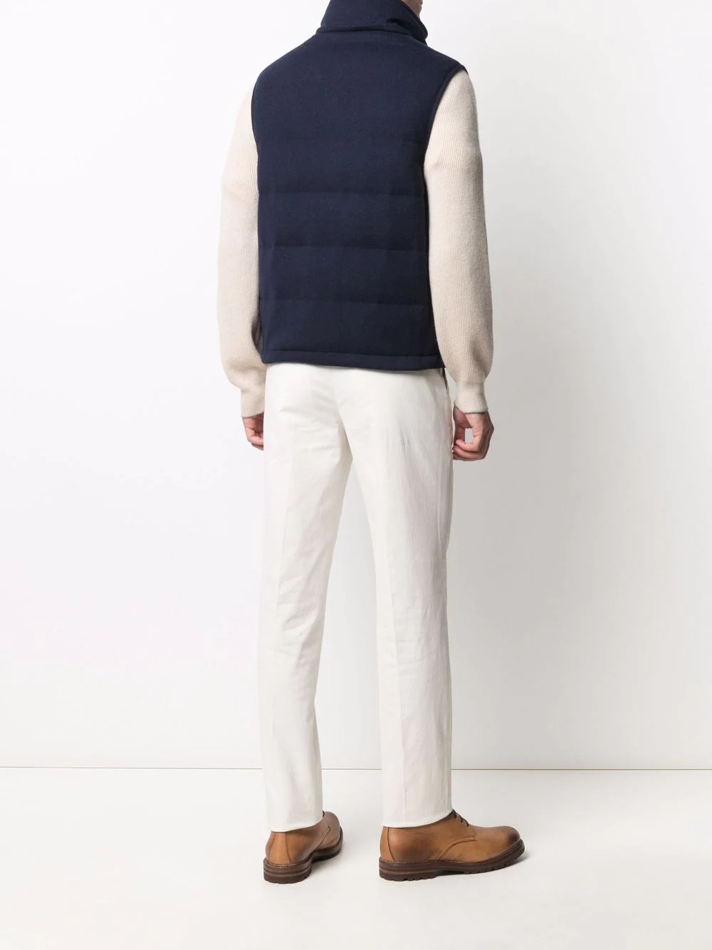 padded down high-neck gilet - 6