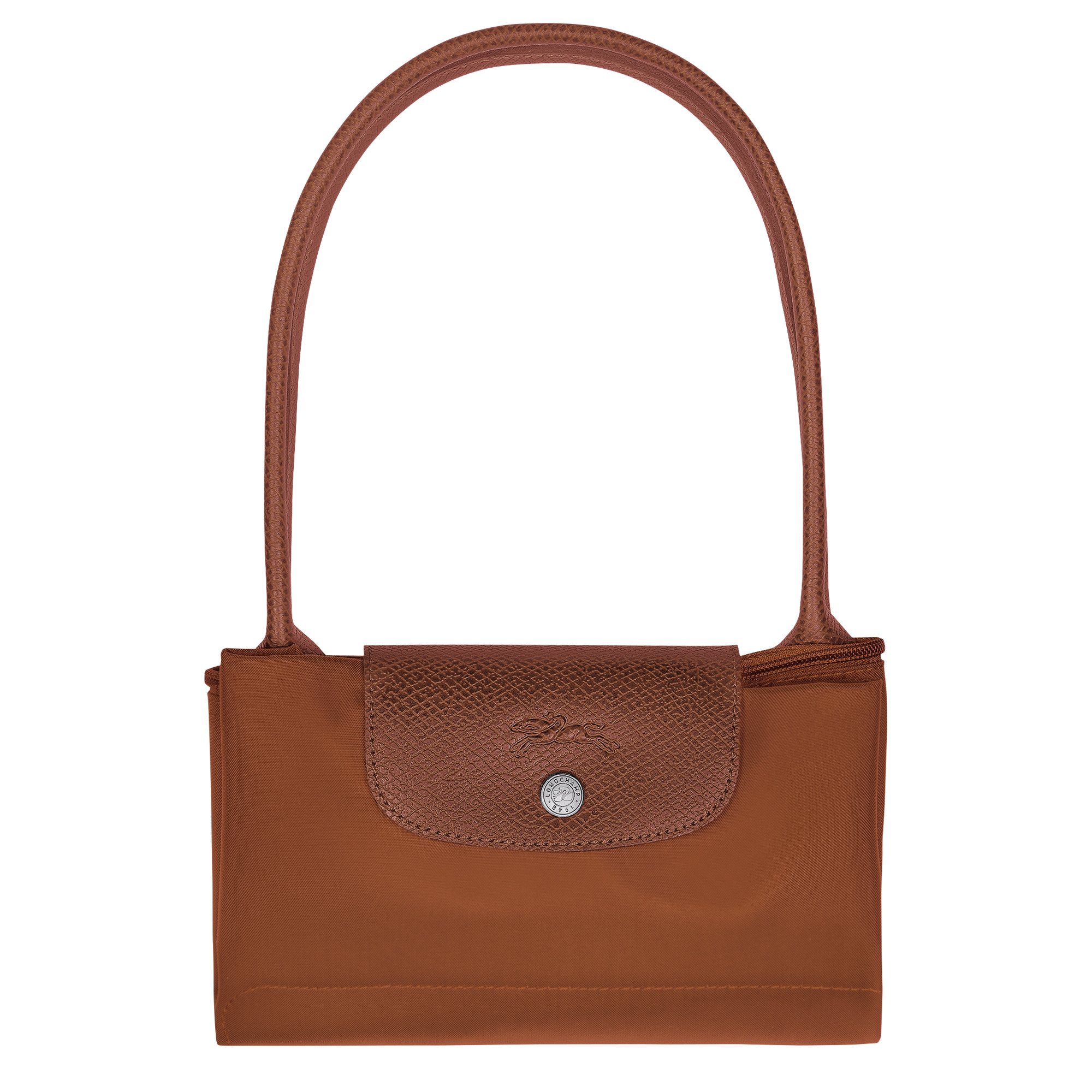 Le Pliage Green M Tote bag Cognac - Recycled canvas - 6