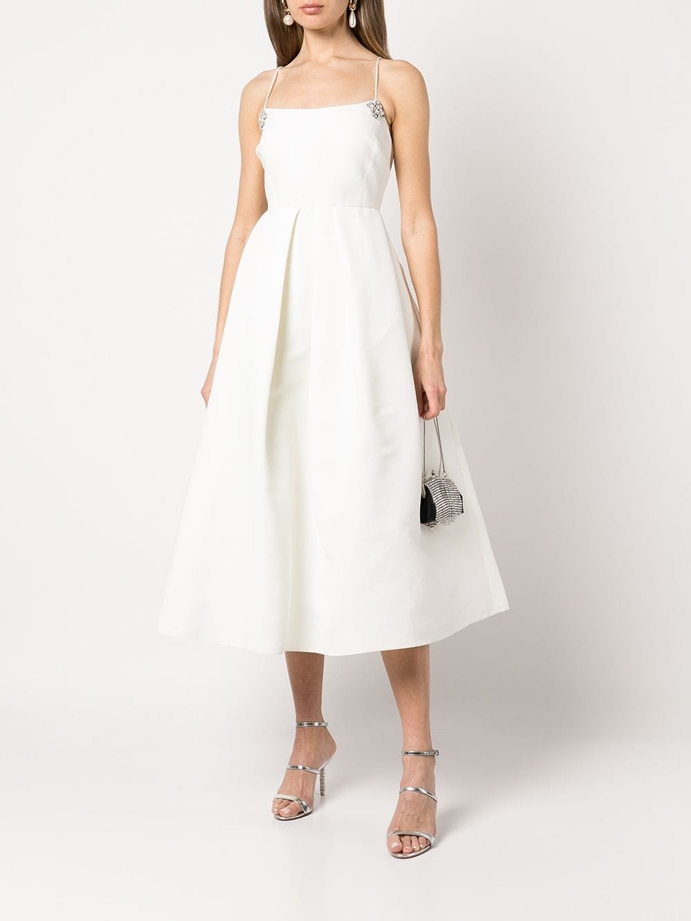 Audra crystal-embellished flared midi dress - 2