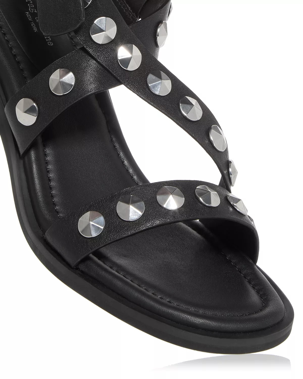 Women's Studded Slingback Block Heel Sandals - 5