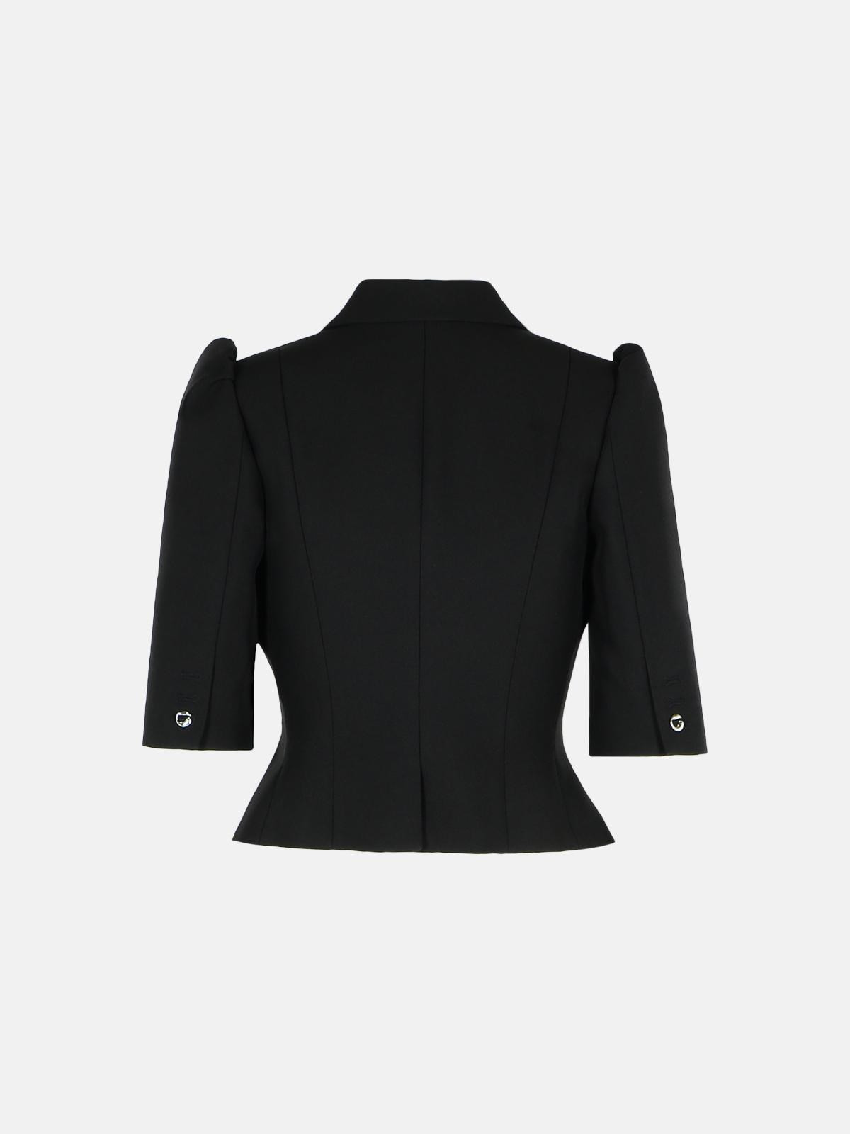 BLACK RECYCLED POLYESTER JACKET - 3