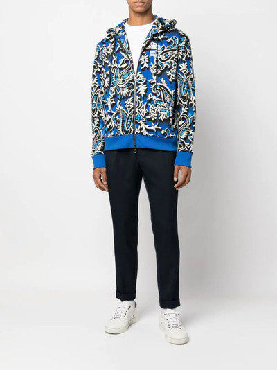 Etro abstract pattern zipped hoodie outlook