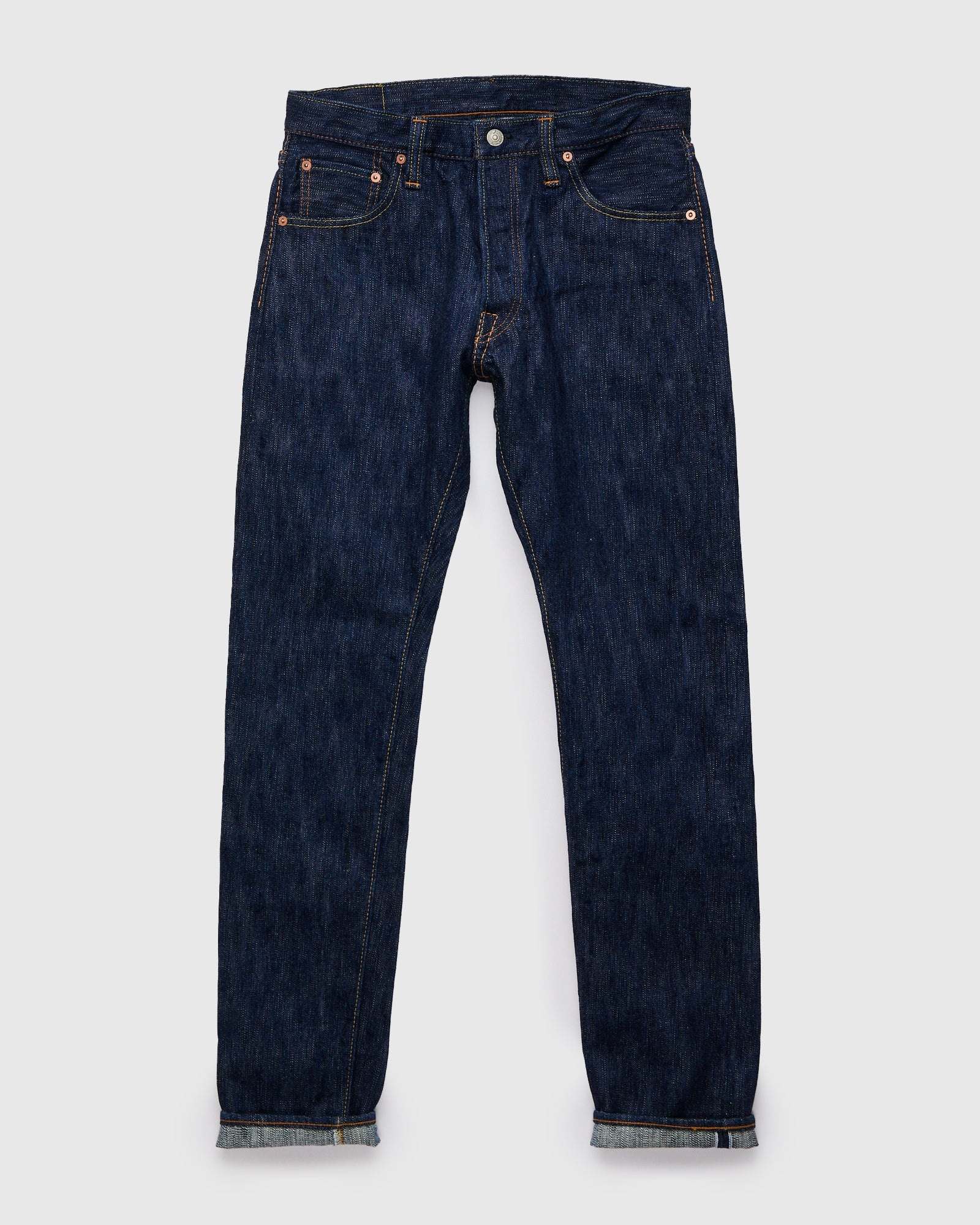 KS-15oz-019 "Kasuri" 15oz Slub Selvedge Denim - Relaxed Tapered Fit - 2