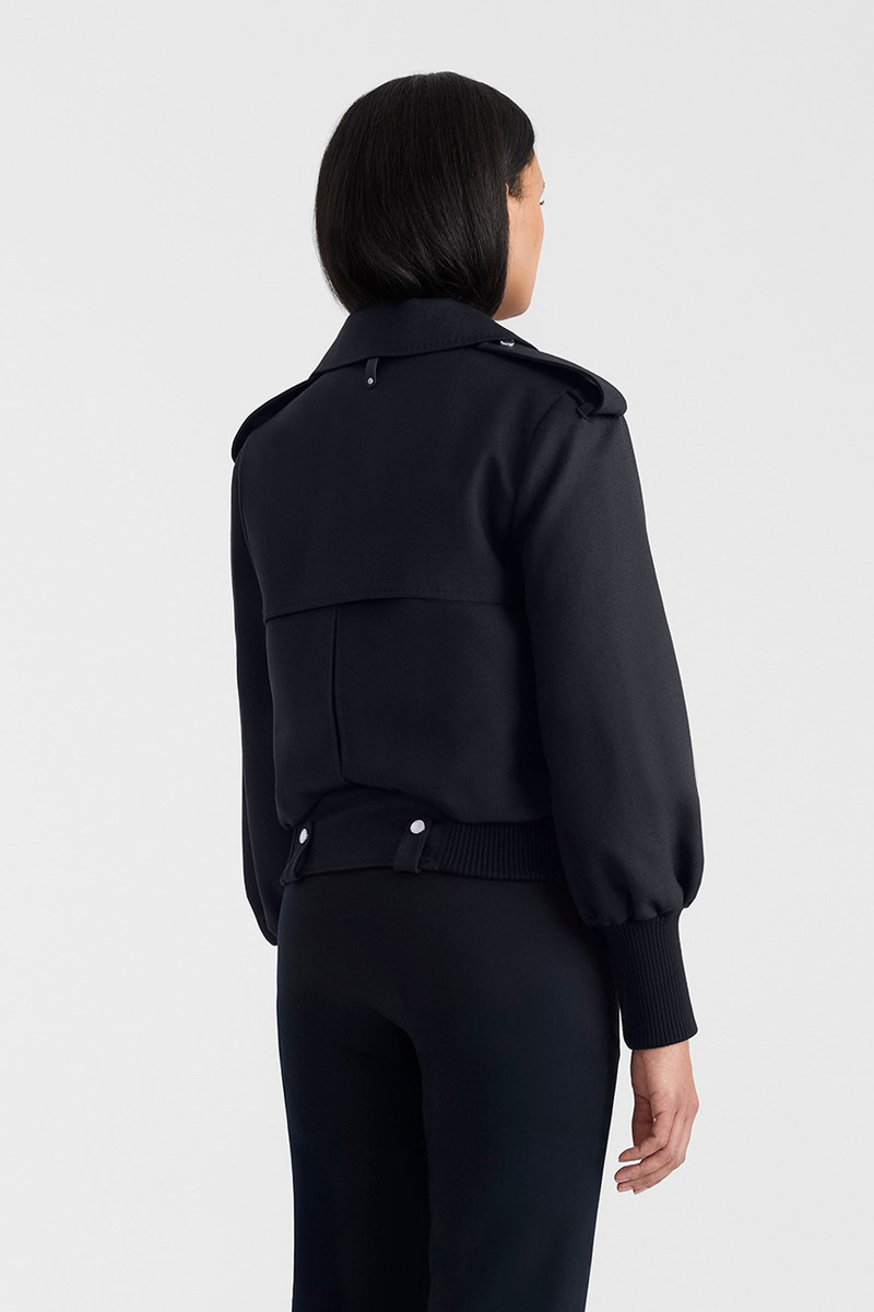 PONY Wool Gabardine Moto Jacket 7