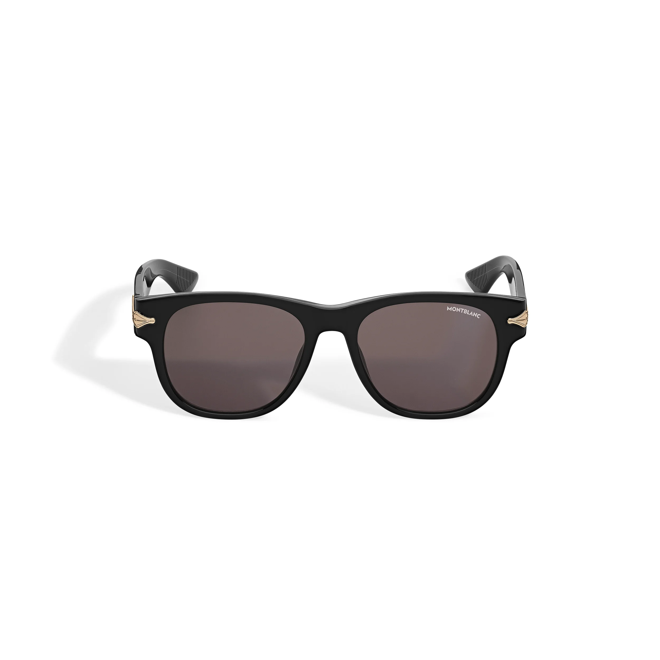 SQUARED SUNGLASSES WITH BLACK ACETATE FRAME - 1