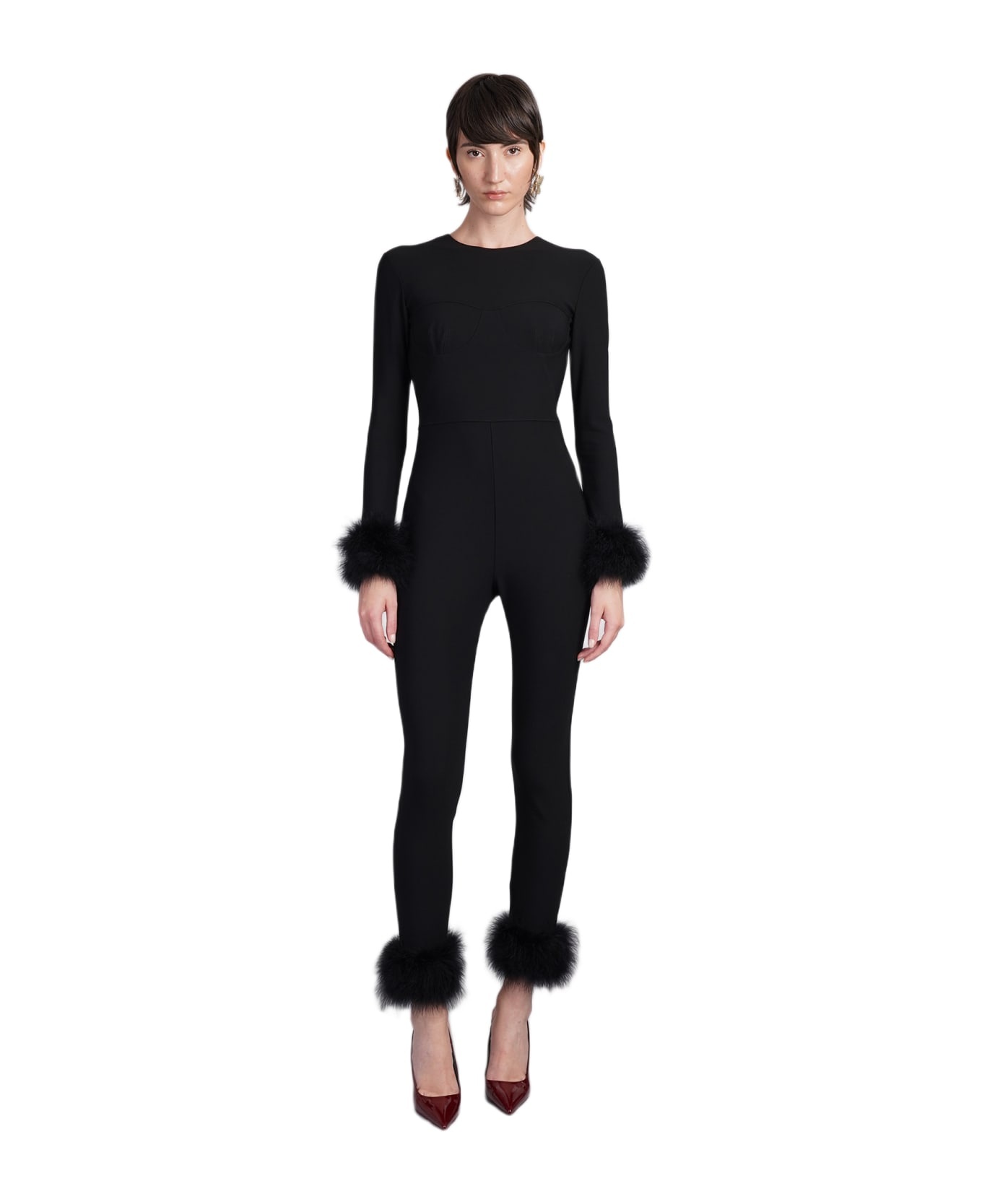 Jumpsuit In Black Viscose - 1