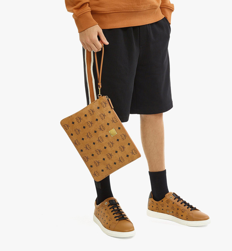 Wristlet Zip Pouch in Visetos Original 7