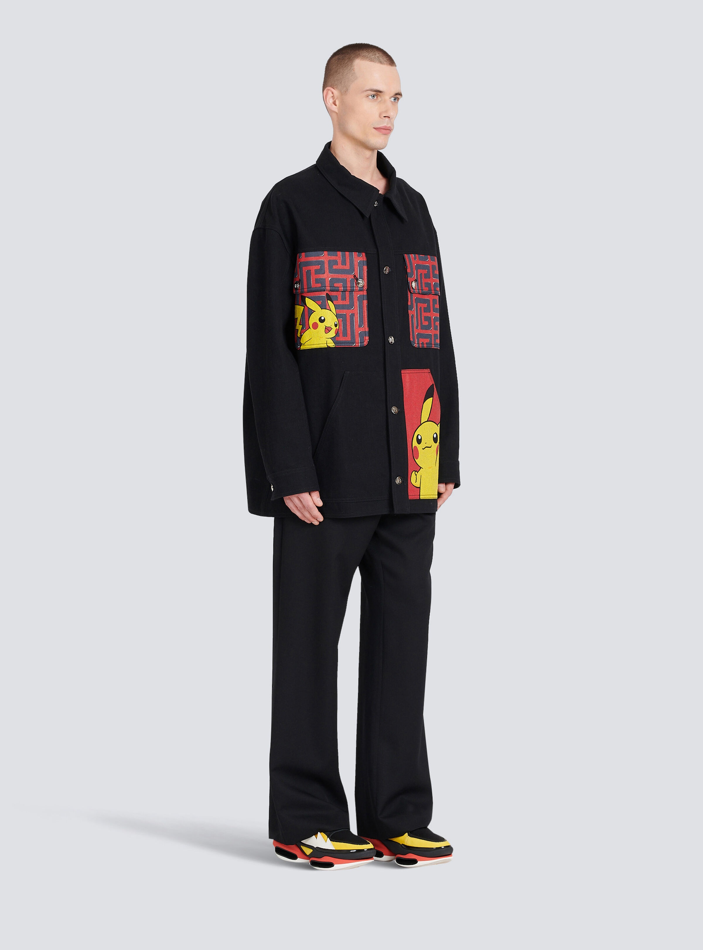 Unisex - Denim jacket with Pokémon print - 5