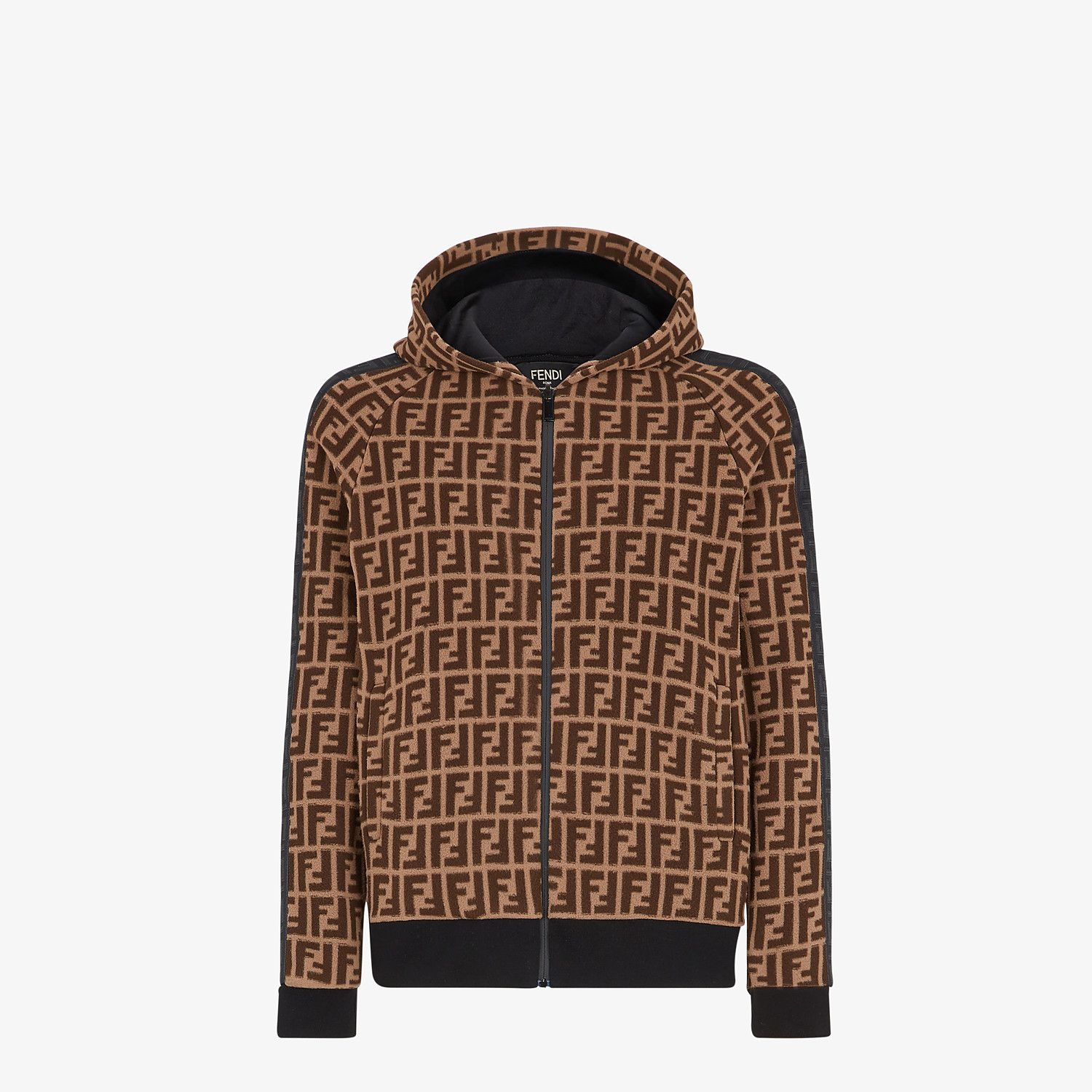 Brown fabric sweatshirt - 1