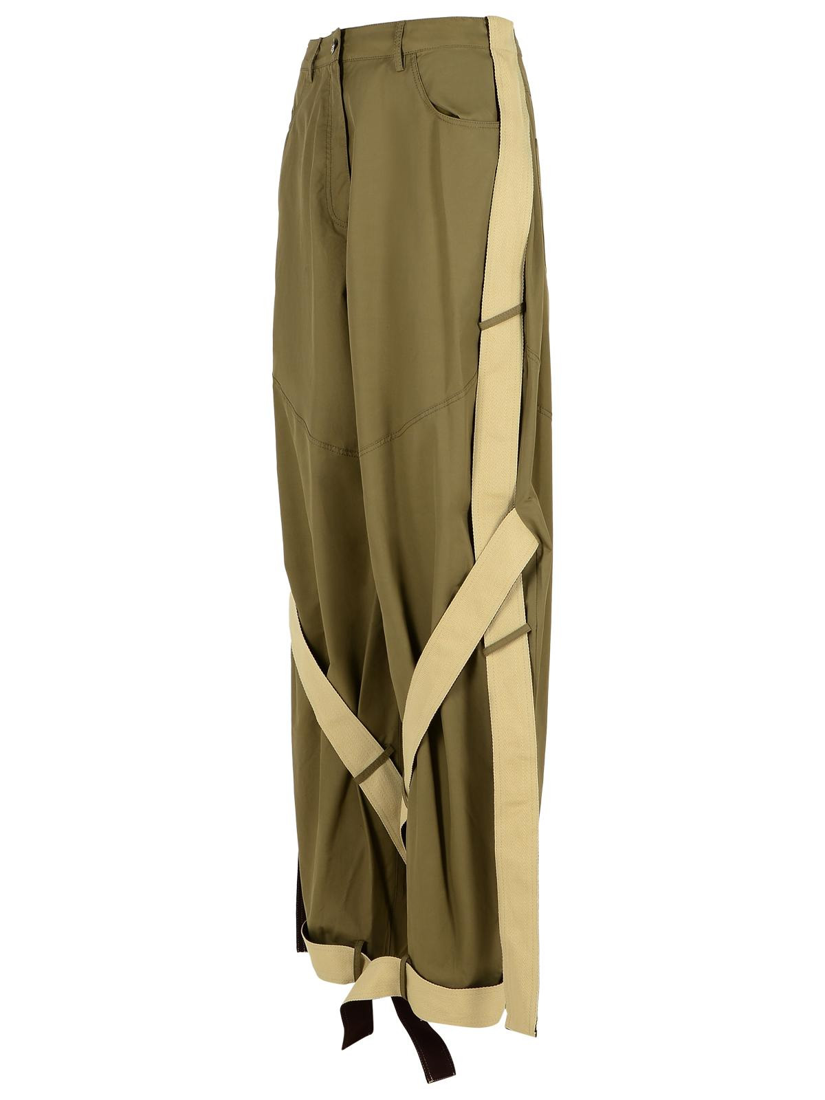 The Attico Green Cotton Blend Pants Women - 2