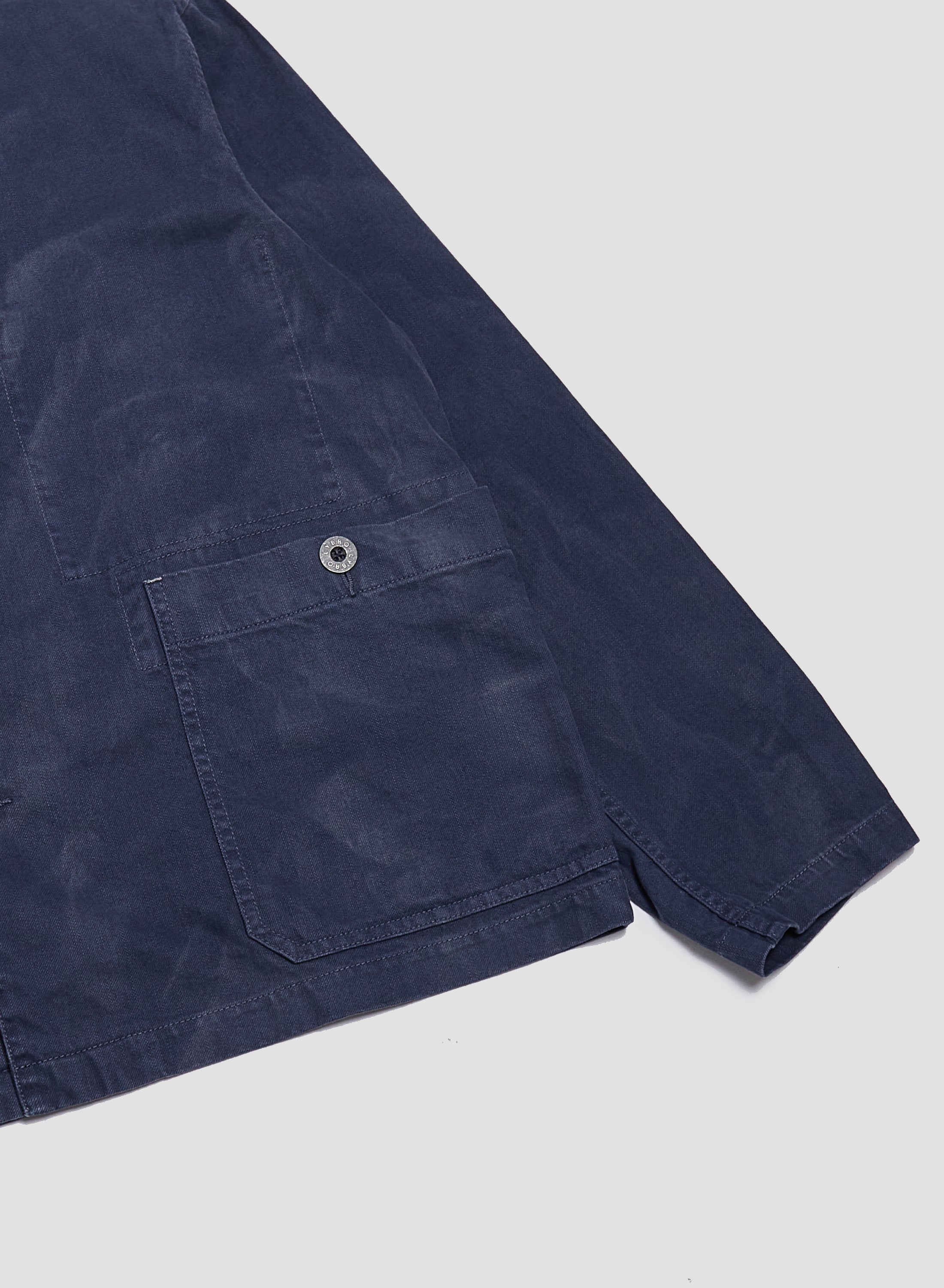 Railroad Jacket Cotton Twill in RAF Blue - 7