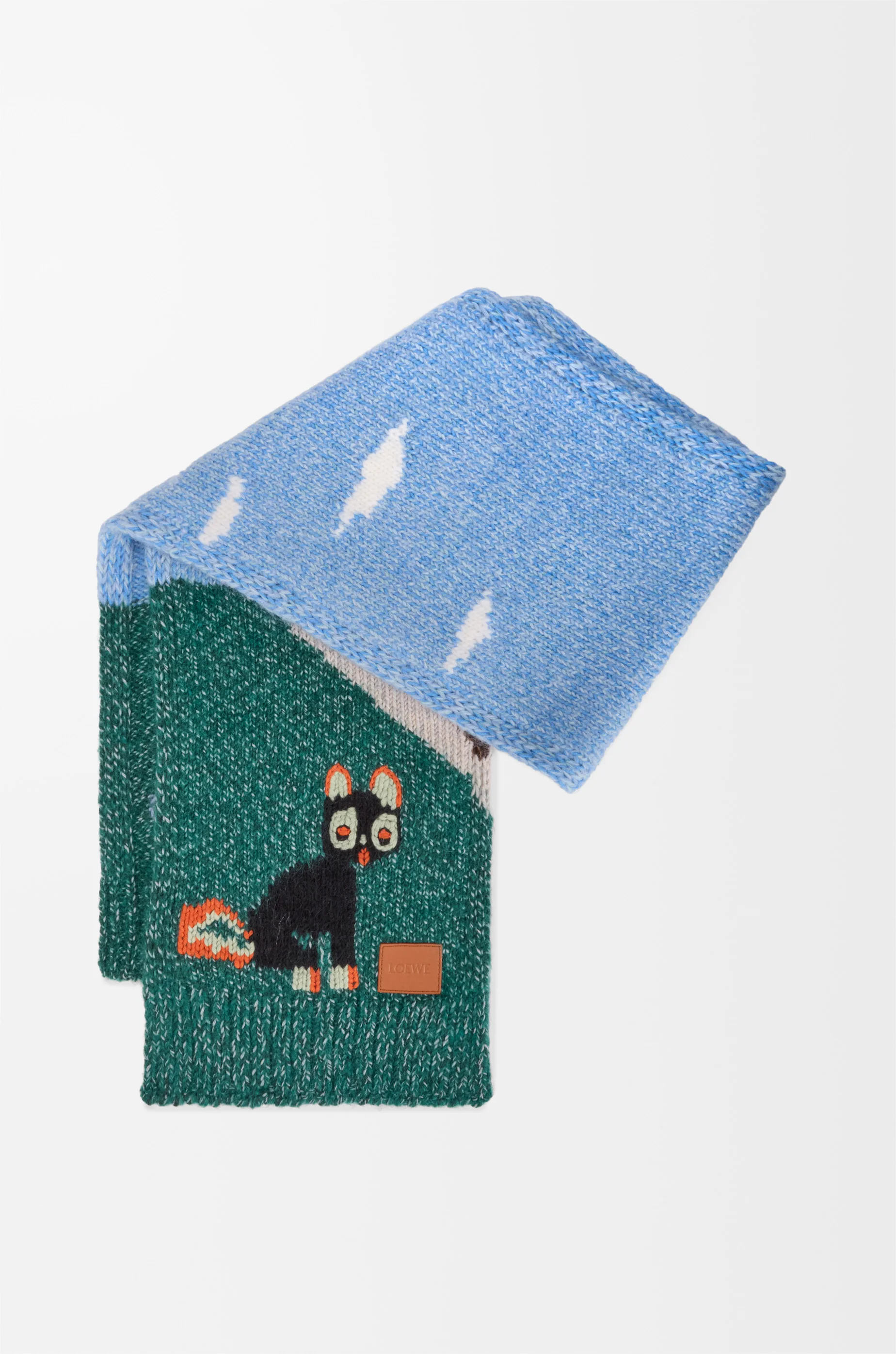 Scarf in wool and mohair blend - 1