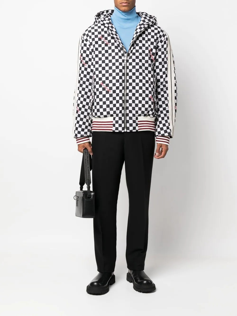 zip-up hooded jacket - 3