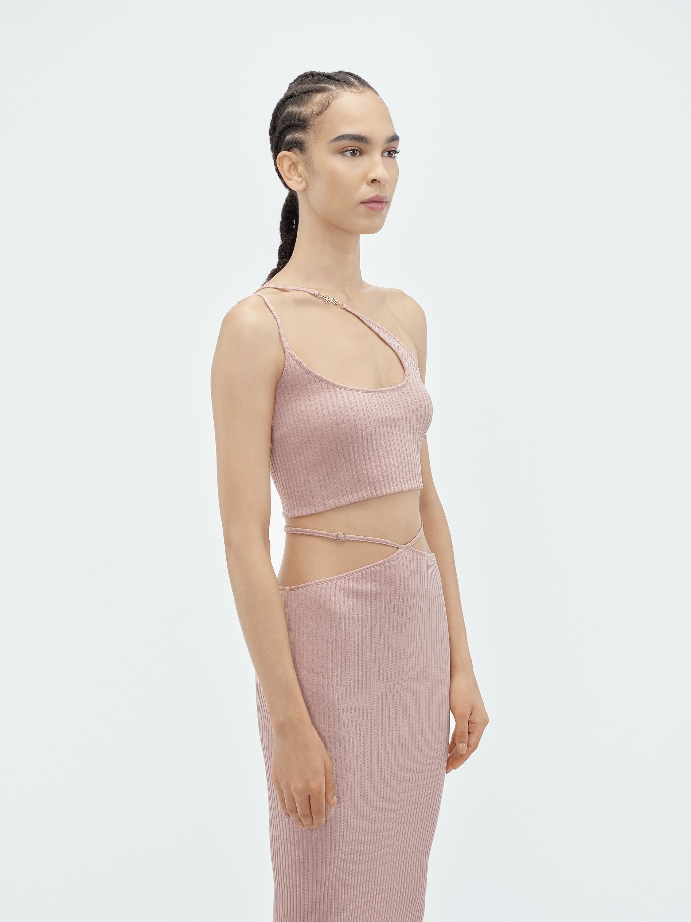 VERTICAL AMIRI ASYMMETRIC TOP - 4