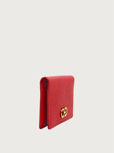 FERRAGAMO Gancini continental wallet outlook