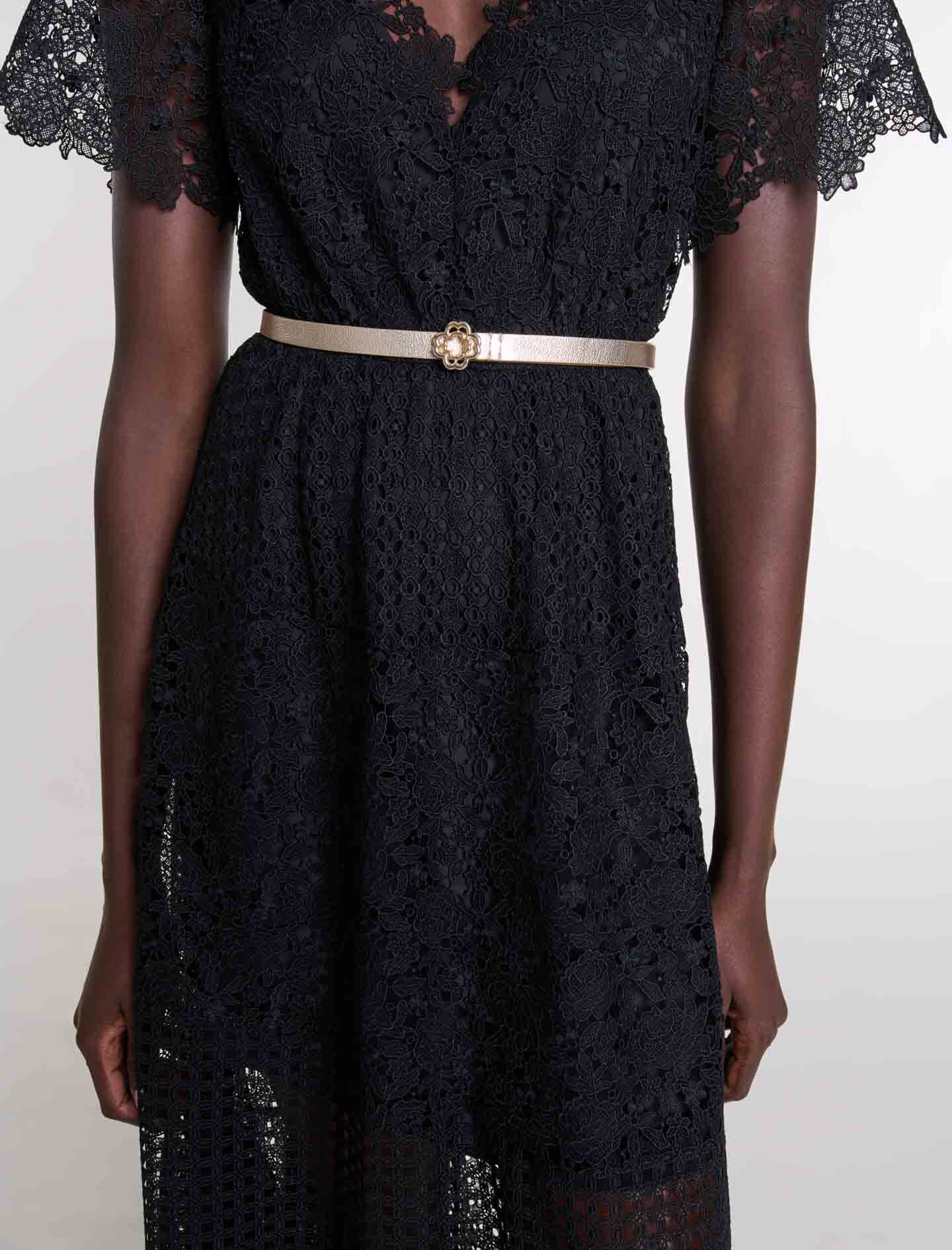 Slim belt with Clover buckle - 6