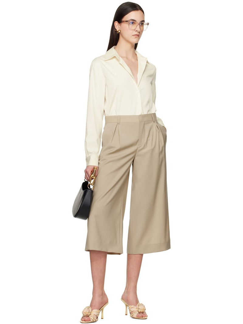 Moschino Beige Tailored Twist Trousers outlook