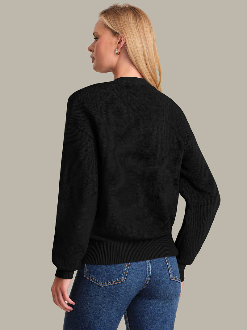525 america Emy: Crewneck Cotton Cardigan outlook